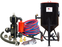 Пескоструйный аппарат PST-250 с фильтром, КПДУ twin 40 п.м.